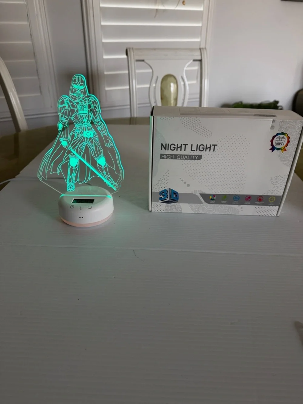 3D Illusion Acrylic Kids Led Night Light Star Wars Theme 16 Color Changes